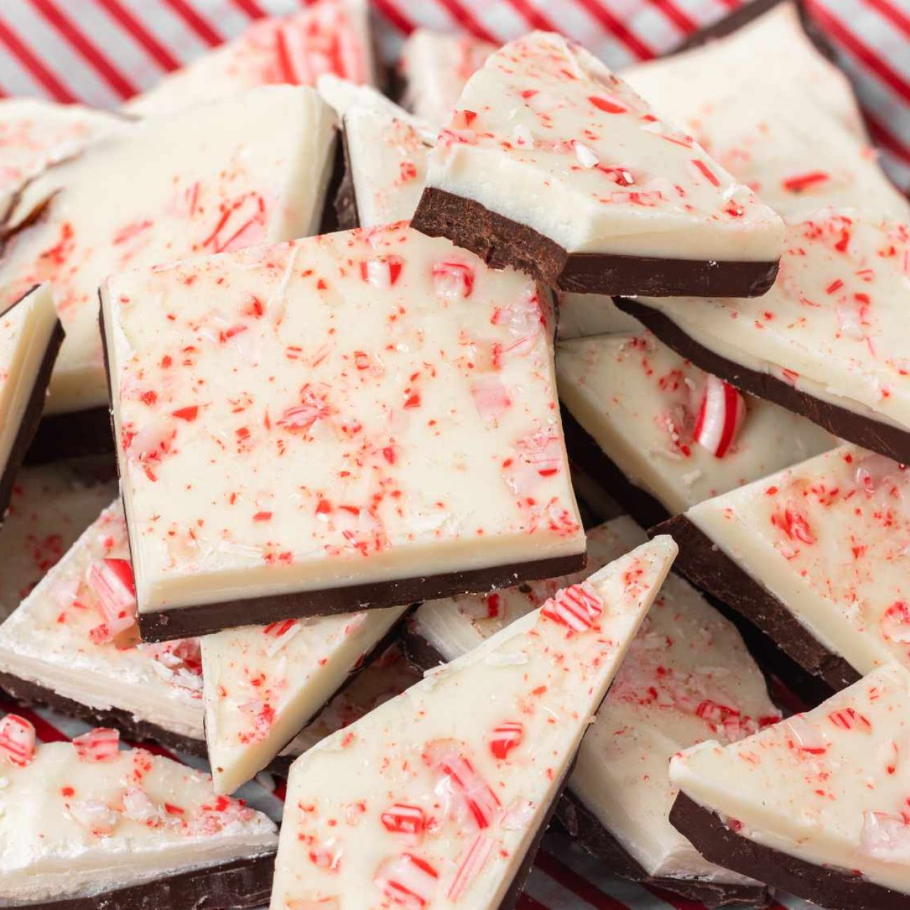 Festive White Chocolate Peppermint Bark Delight