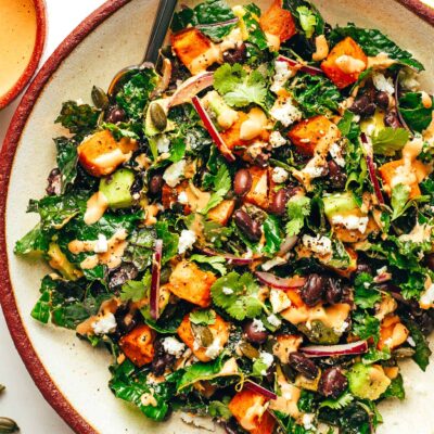 Feta Cheese, Kale & Red Onions