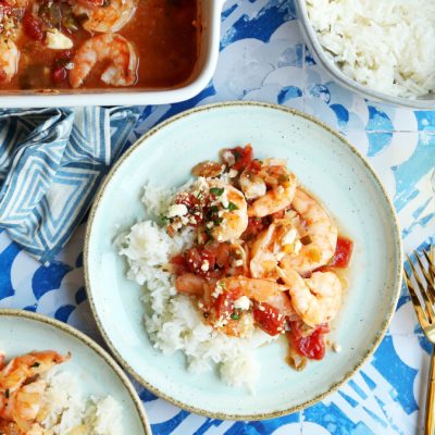 Feta Stuffed Shrimp Appetizer