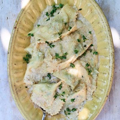 Fettuccine With Swiss Chard, Walnuts And
