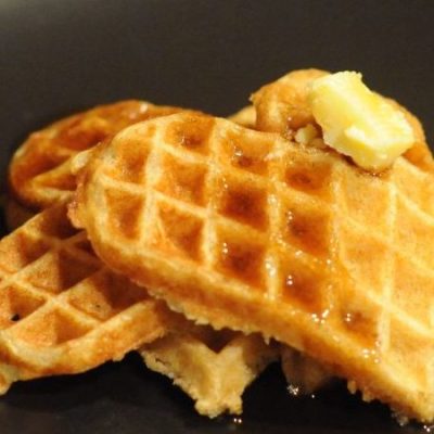 Fluffy Yeast-Leavened Homemade Waffles