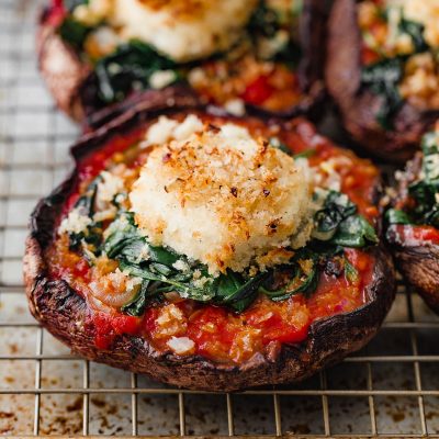 Four Cheese Stuffed Mushrooms