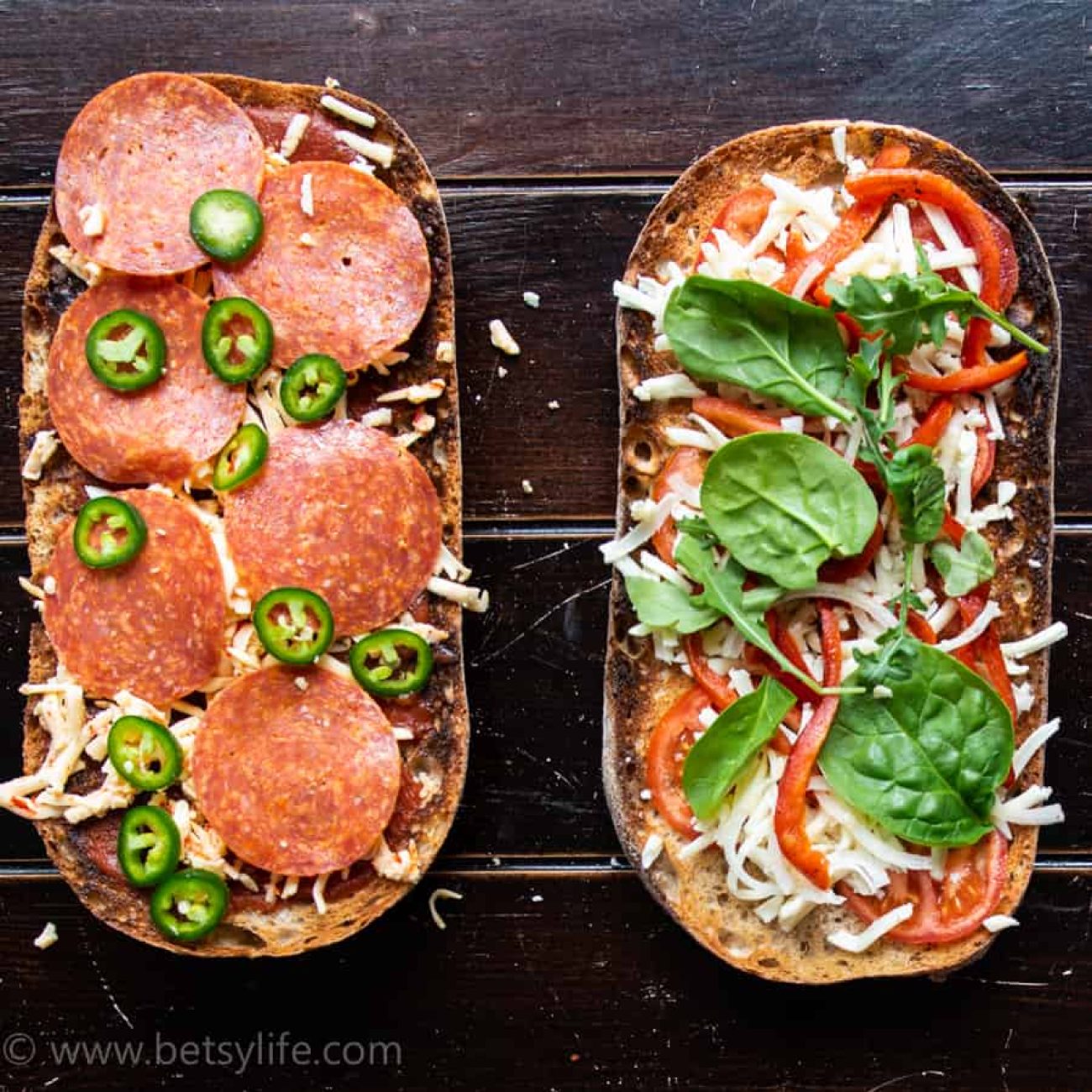 French Bread Pizza Vegetarian
