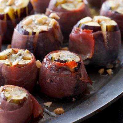 Fresh Figs Stuffed And Wrapped With