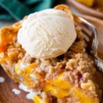 Fresh Peach Brown Sugar Pie