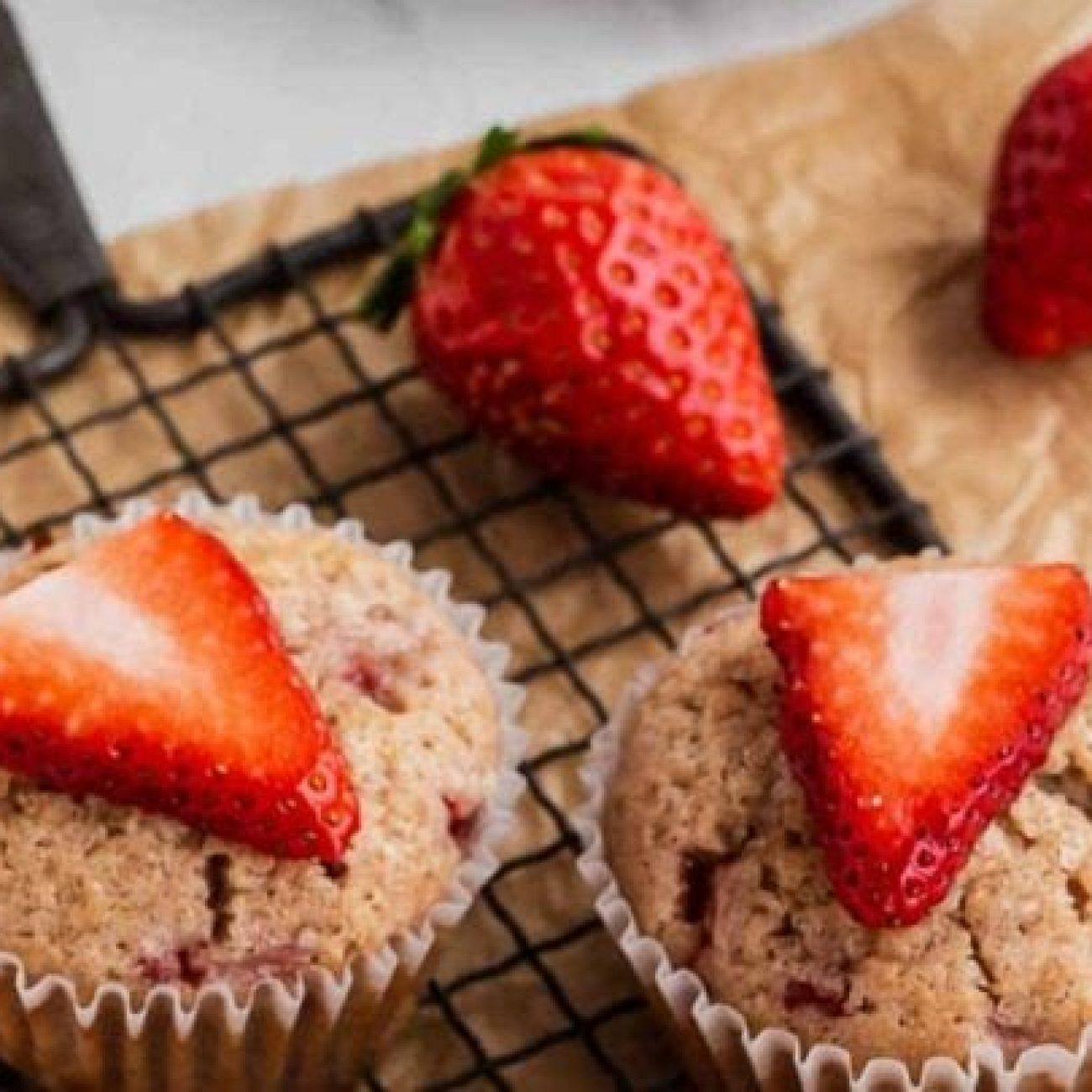 Fresh Strawberry Mini Muffins