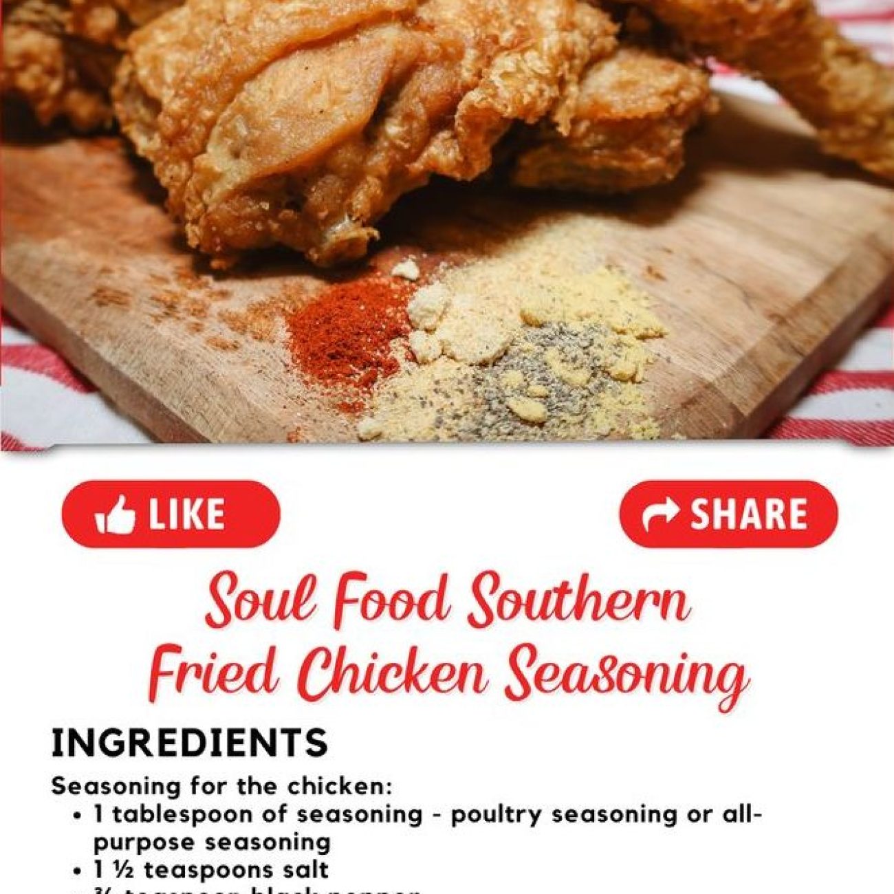 Fried Chicken In Seasoned Flour