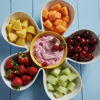 Fruit Tray And Dip