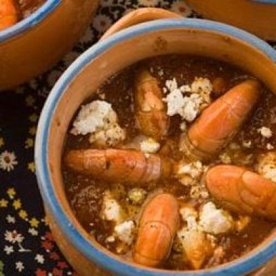 Garides Youvetsi Shrimp With Feta