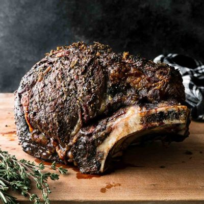 Garlic Crust Prime Rib