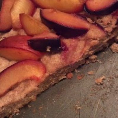 German Plum Coffee Cake With Almonds