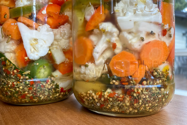 Giardiniera –Mixed Pickled Vegetables For