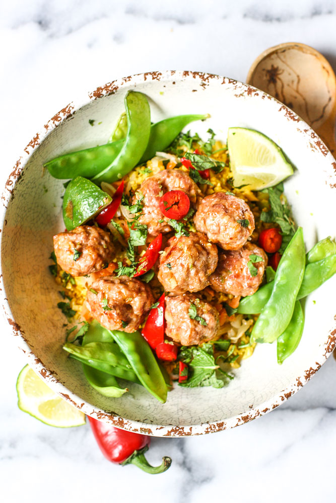 Ginger-Lime Vietnamese Pork Meatballs Recipe