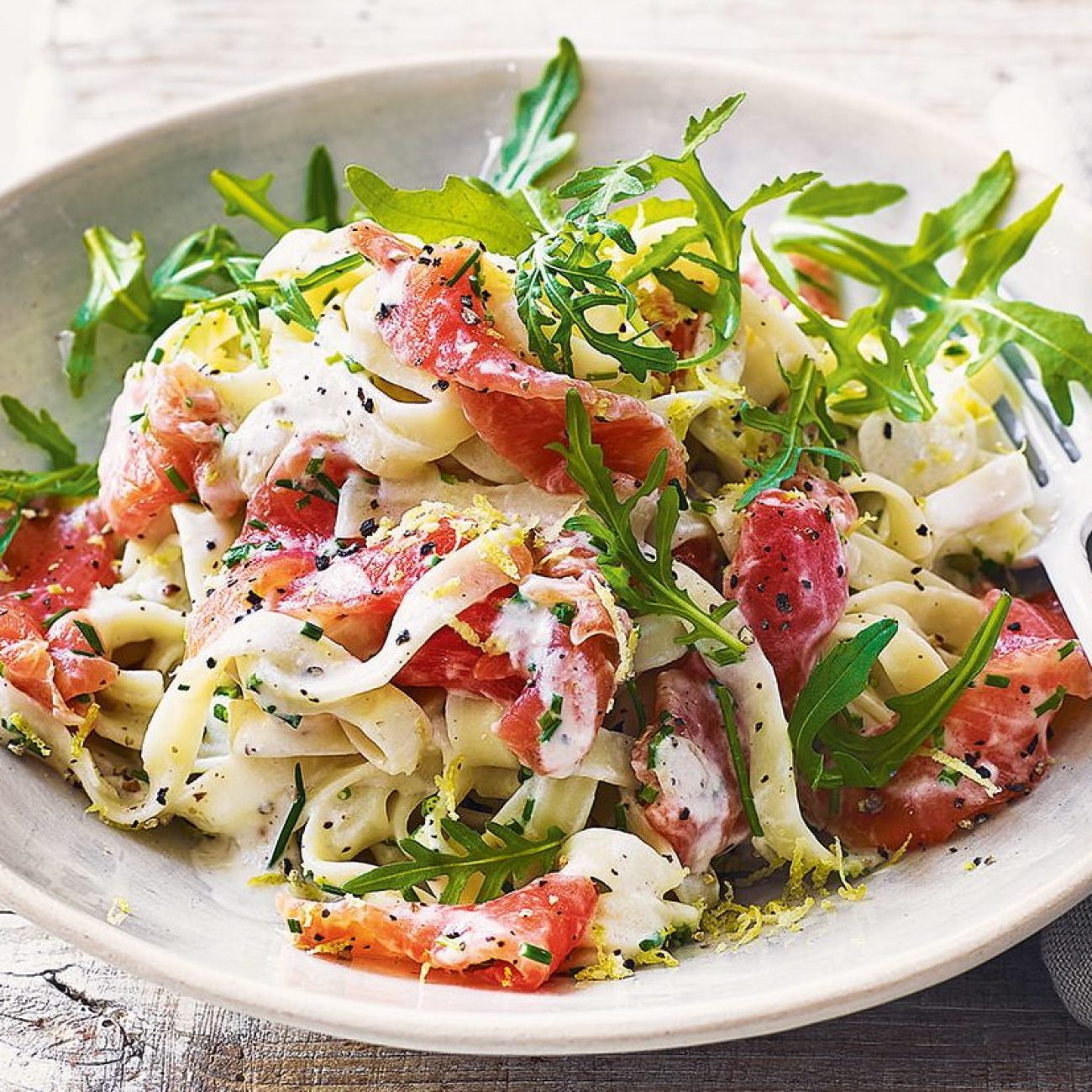 Gluten-Free Pasta With Smoked Salmon