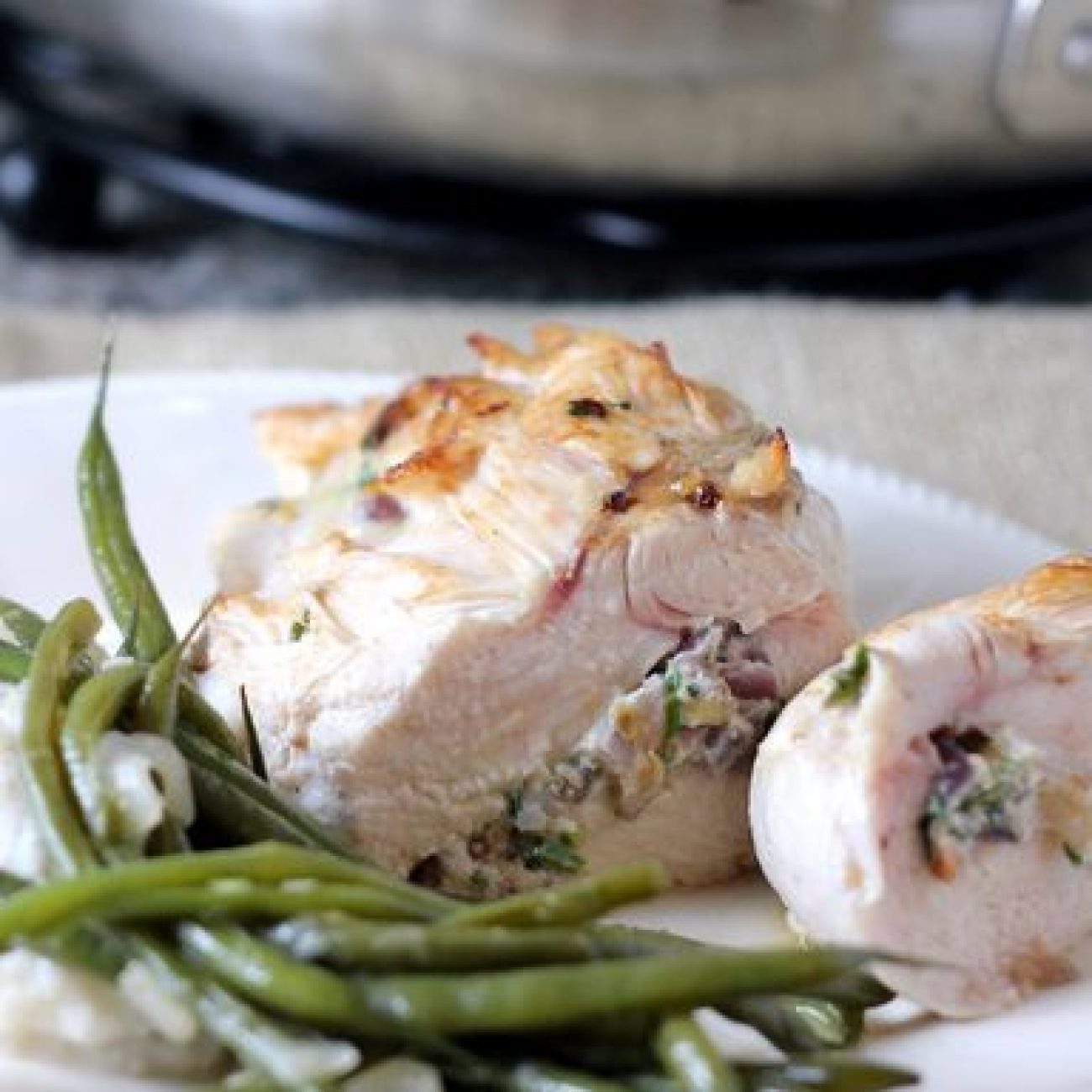 Goats Cheese Stuffed Chicken Breast With A