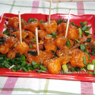 Gobi Manchurian Cauliflower In A Sweet Sour Spicy