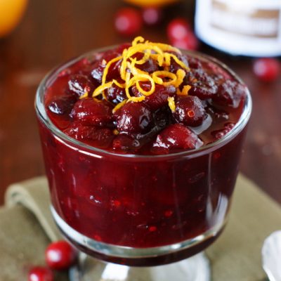 Grand Marnier Cranberry Sauce