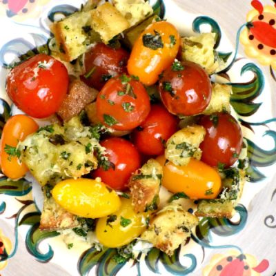 Gratin Of Tomatoes With Basil, Asiago And