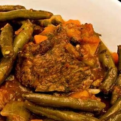 Greek Green Beans Braised With Mint And