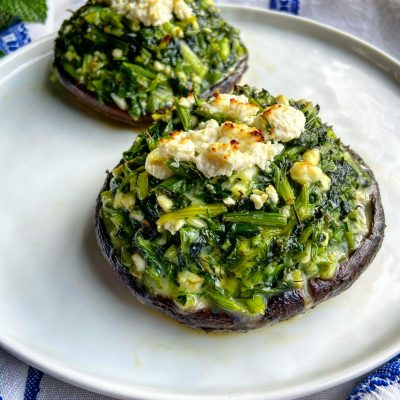 Greek Stuffed Mushrooms