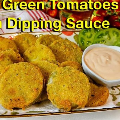 Green Tomato Fries With Fiery Ketchup