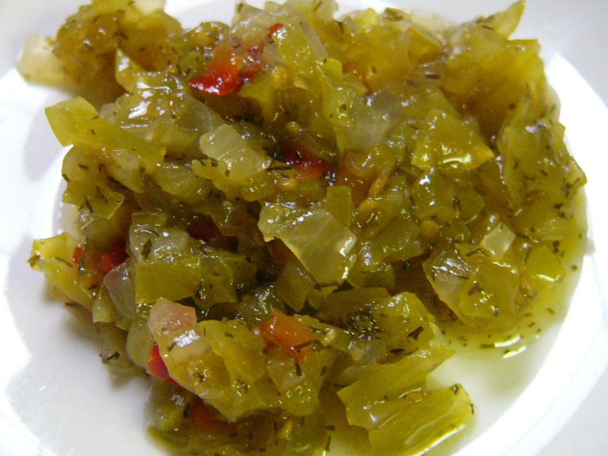 Green Tomato Relish Hot Dog Relish