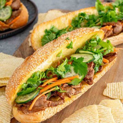 Grilled Beef Banh Mi Sandwich Recipe: A Vietnamese Classic