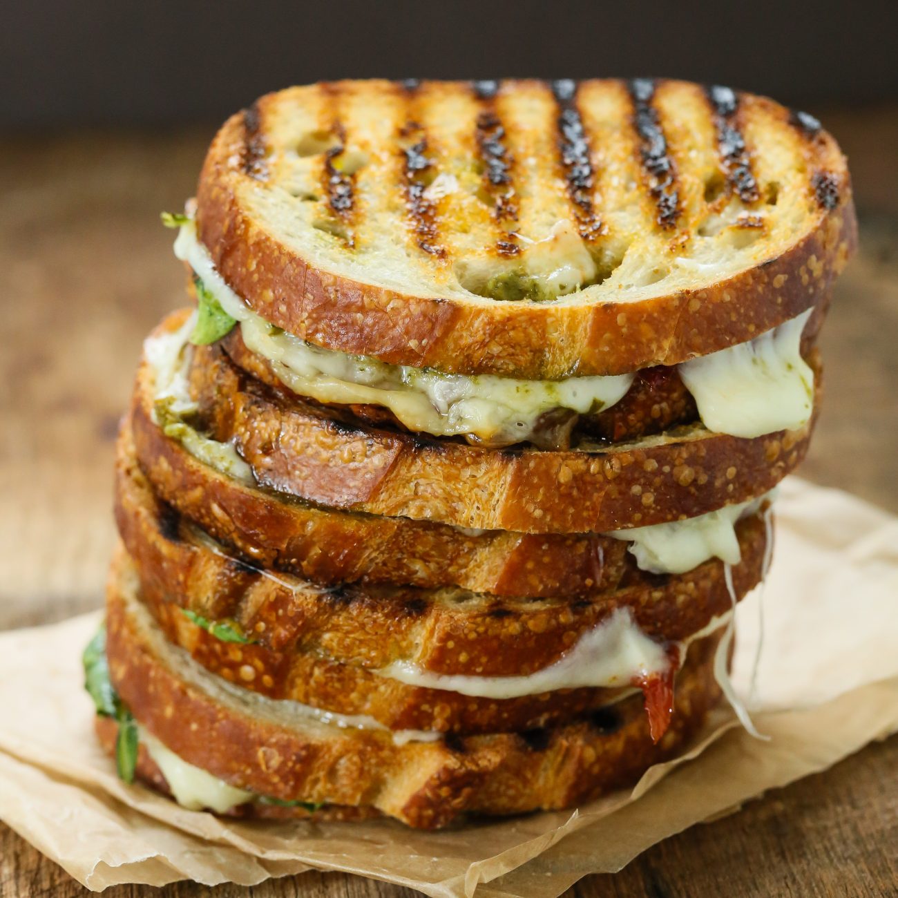 Grilled Cheese With Spinach & Tomato