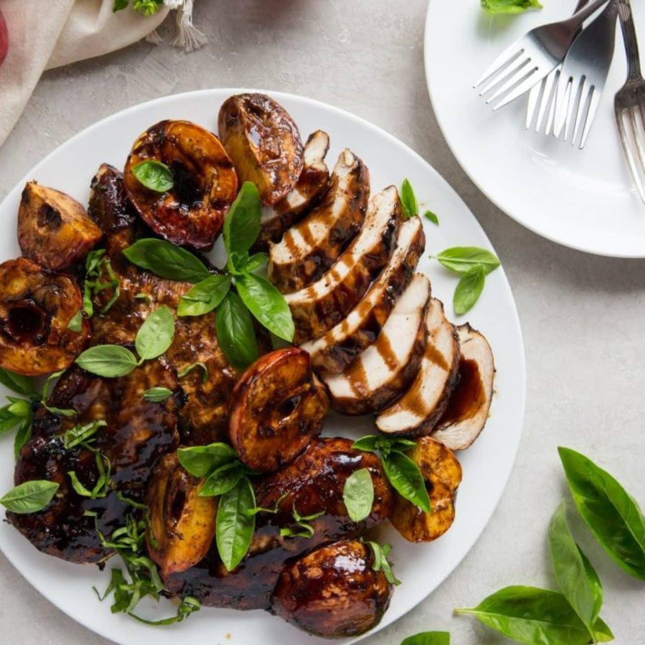 Grilled Chicken With Balsamic Peach Marinade