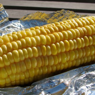 Grilled Corn With Honey- Ancho Chile