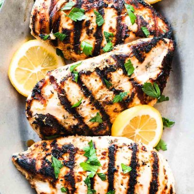 Grilled Greek Chicken Breasts