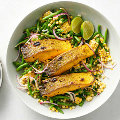 Grilled Salmon With Kiwi-Herb Marinade