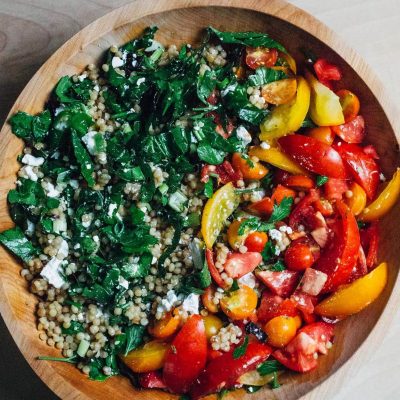 Grilled Vegetables and Toasted Israeli Couscous Salad Recipe