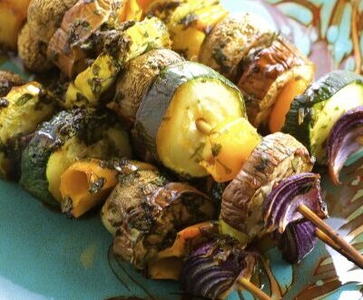 Grilled Veggie Shish Kabobs