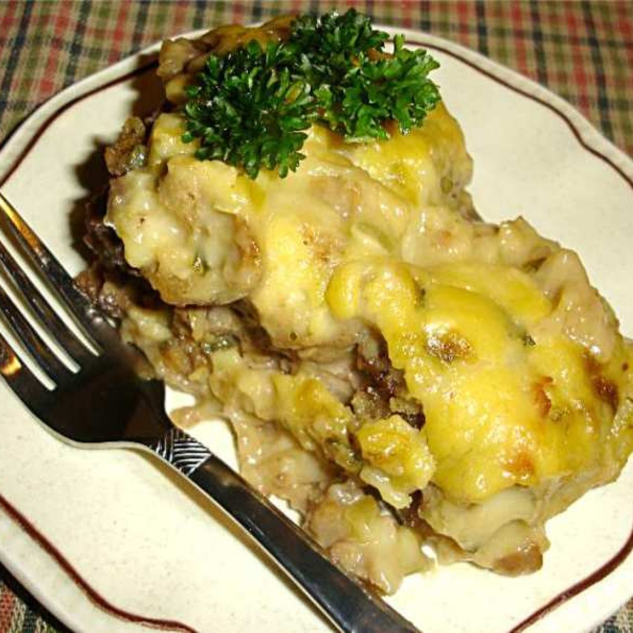 Ground Beef Stuffing Casserole