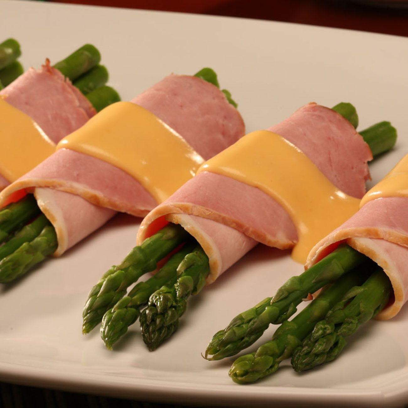 Ham And Asparagus Roll- Ups