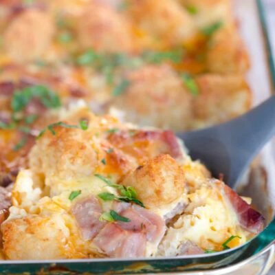 Ham And Tots Casserole