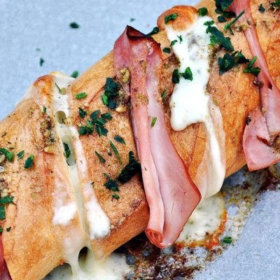 Ham & Cheese Baguette Toast