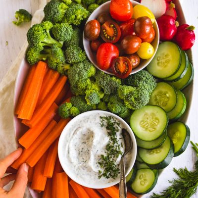 Healthy And Flavorful Garden Vegetable Dip Recipe