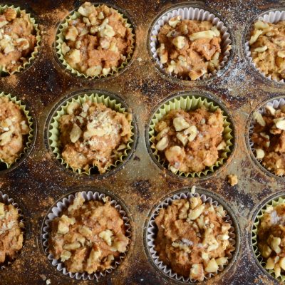 Healthy Apricot Walnut Muffins