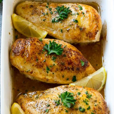 Healthy Lemon Garlic Chicken: Low-Fat &Amp; Low-Carb Recipe