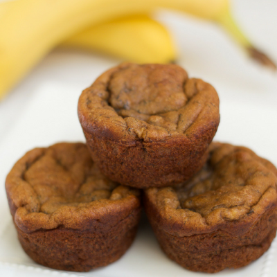 Healthy Peanut Butter Banana Muffins