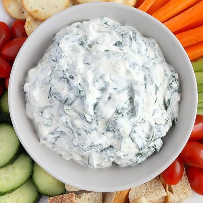Healthy Spinach Dip For Veggies
