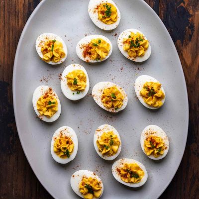 Healthy Spinach-Stuffed Deviled Eggs Recipe