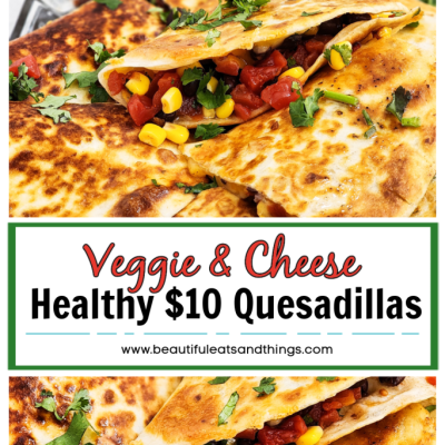 Healthy Vegetarian Quesadillas Packed with Fresh Veggies