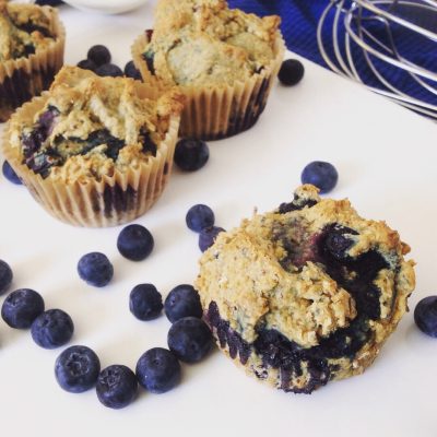 Healthy Whole Grain Blueberry Muffins Recipe