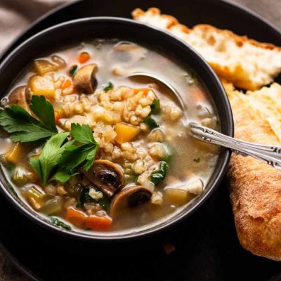 Hearty Barley And Chicken Casserole