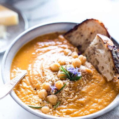 Hearty Tomato Chickpea Soup Recipe