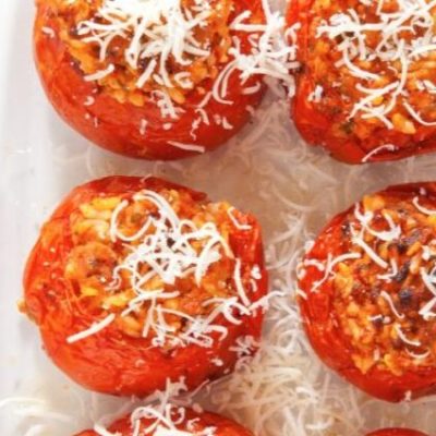 Herb Couscous Stuffed Tomatoes