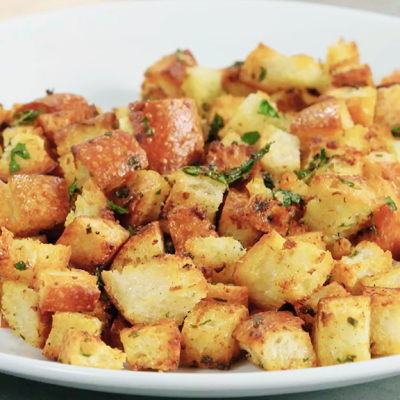 Herbed Garlic Croutons